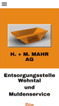 Mobile Screenshot of entsorgung-mahr.ch